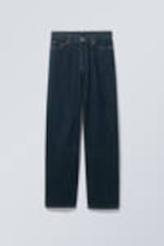 Blue Rinse - Dark Blue - Rail Mid Rise Loose Wide Leg Jeans - 5