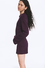 Prune - Mini-robe en coton à manches longues - 2