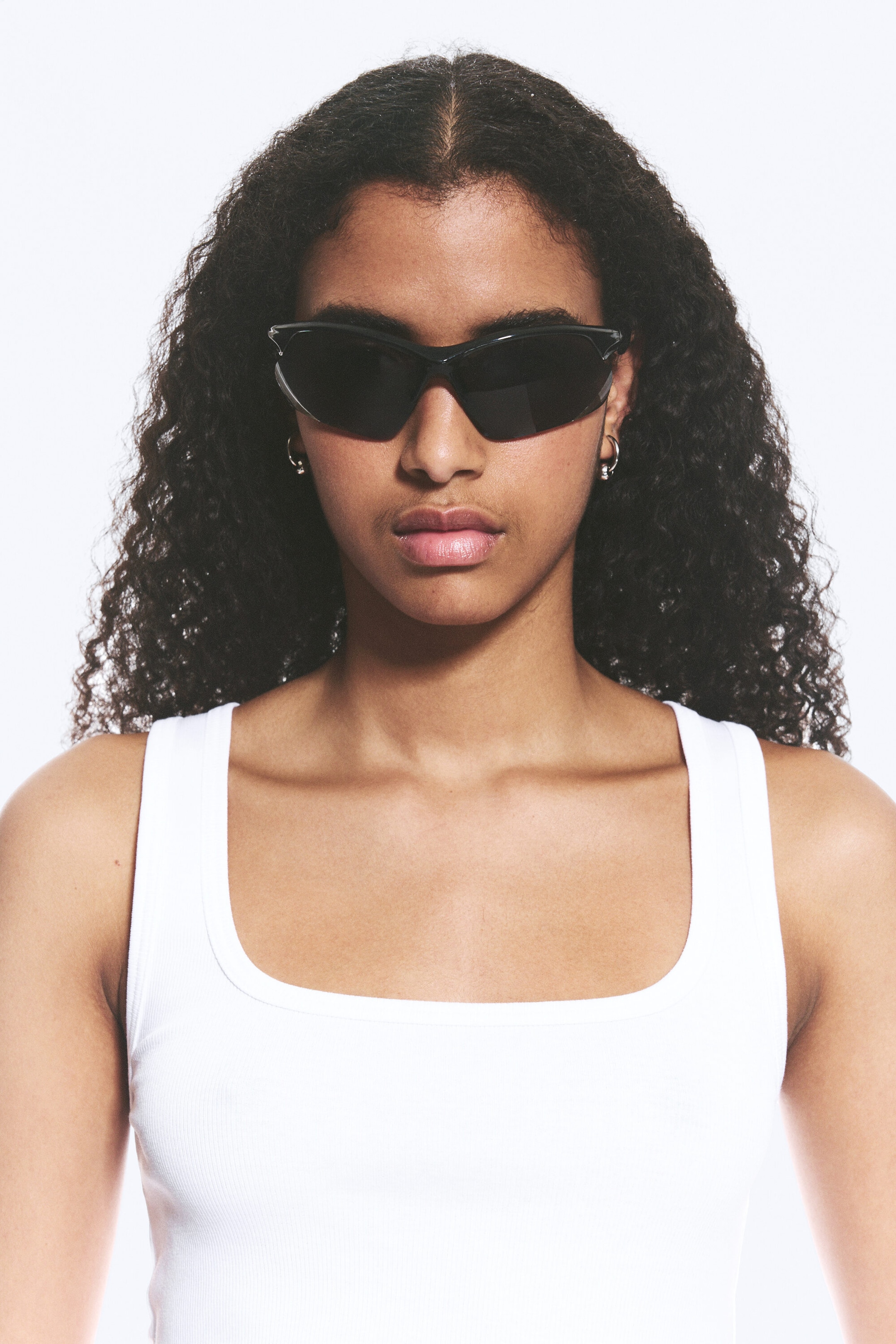 Black - Bold Sporty Sunglasses - 1