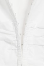 White - Long-Sleeved Hook-and-eye Top - 5