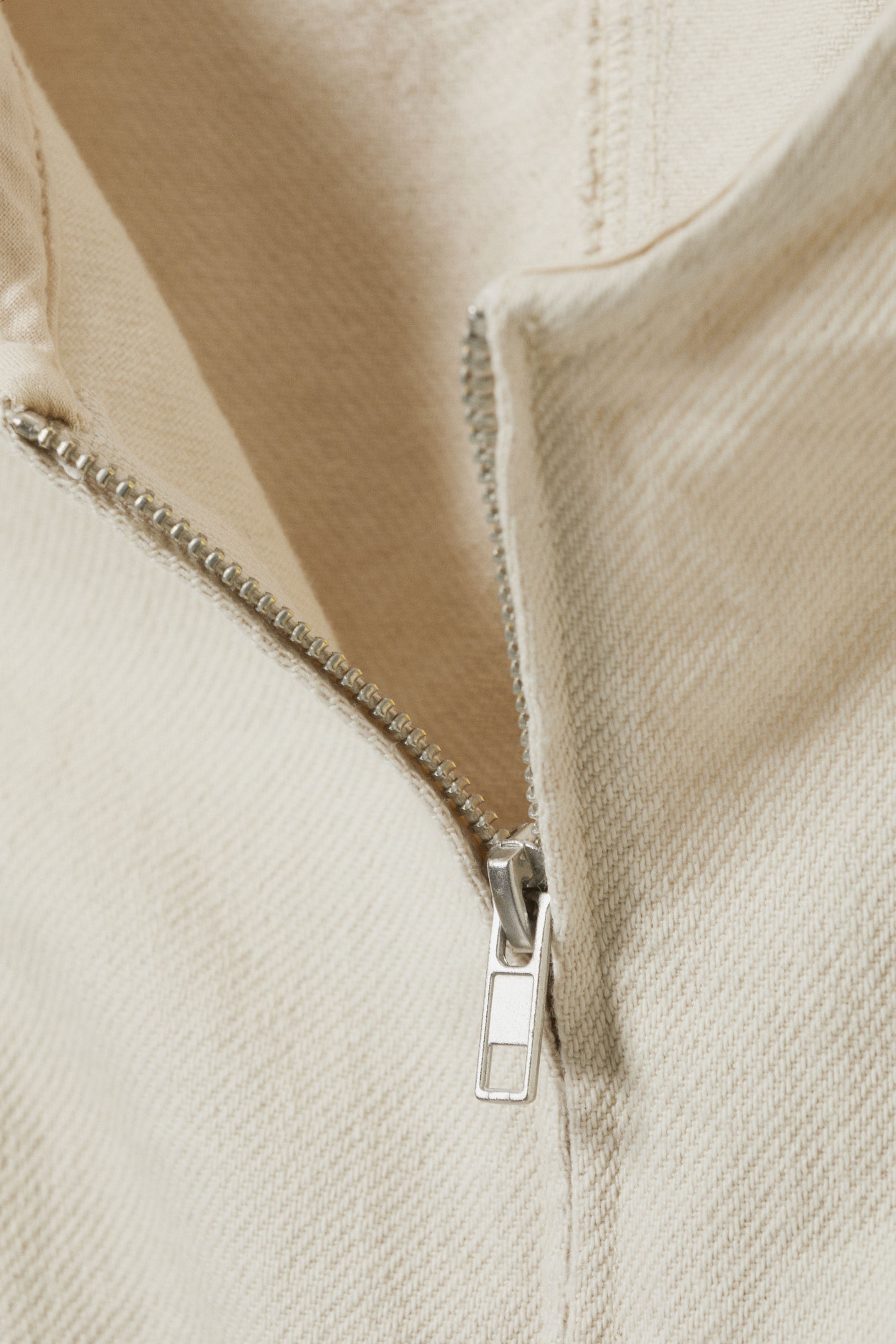 Helles Beige - Ärmelloses Zip-Top aus Baumwolle - 4