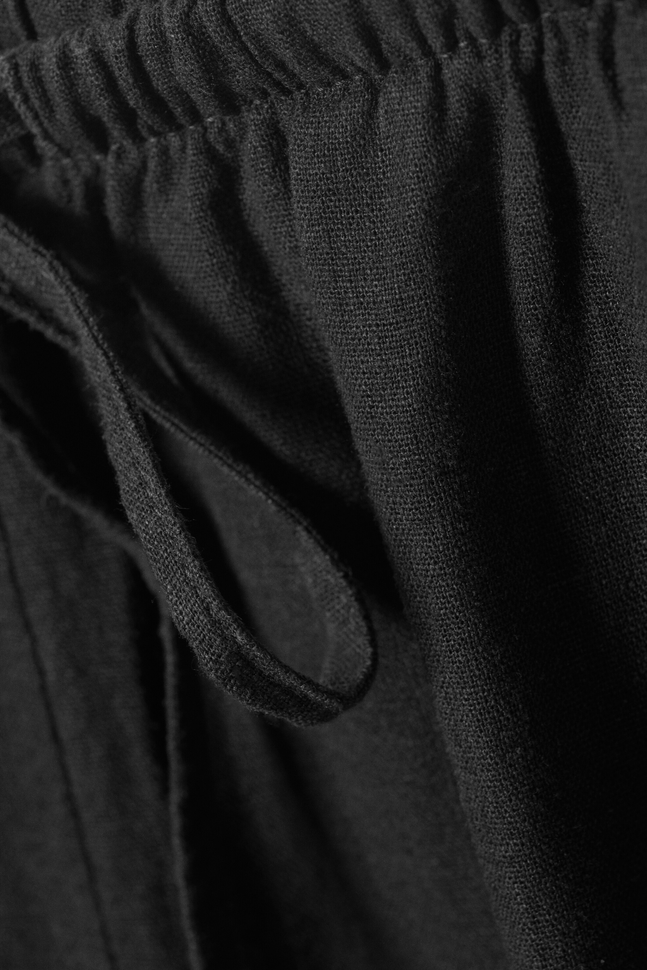 Ingrandisci l'immagine: Low Rise Linen-Blend Trousers - Dark Grey - DONNA | H&M CH 2