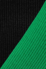 Schwarz/Grün - 2er-Pack geripptes Mini-Crop-Top - 1
