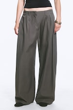 Gris foncé - Pantalon plissé Aya - 1