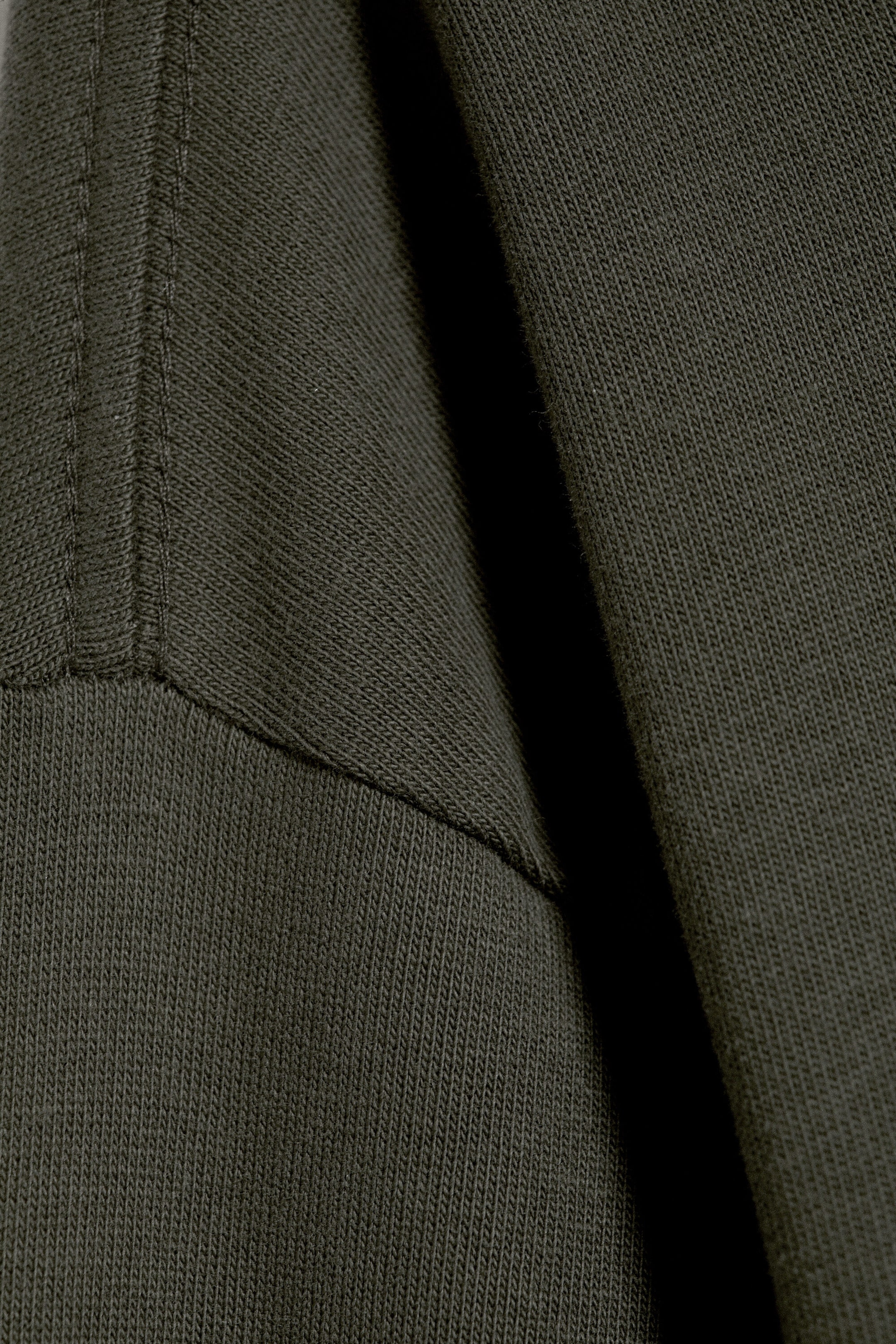 Dunkles Khakigrün - Boxy Longsleeve mit lockerer Passform - 4