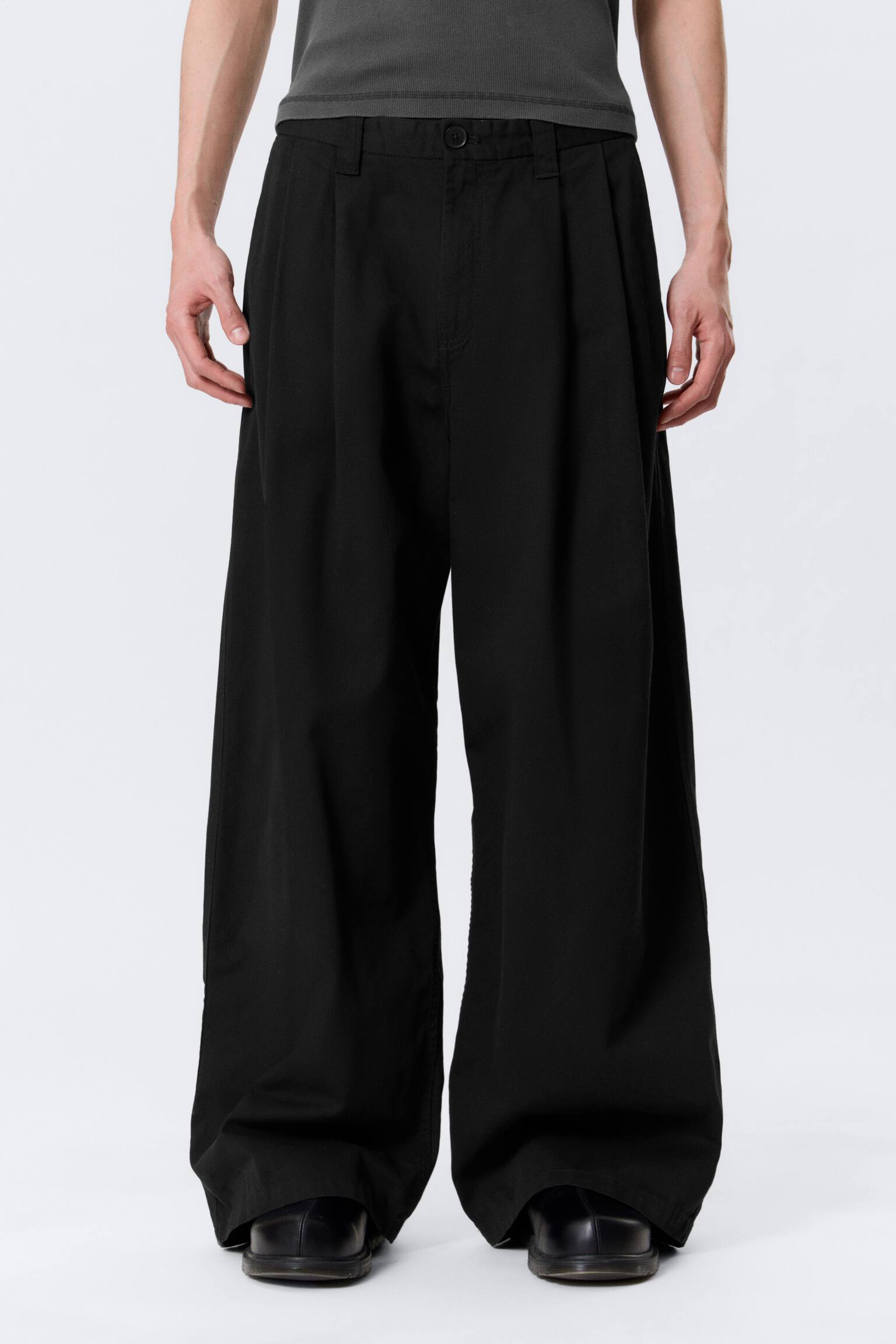 Chinos in twill di cotone Otis - Nero/Light Beige/Grigio scuro - 3