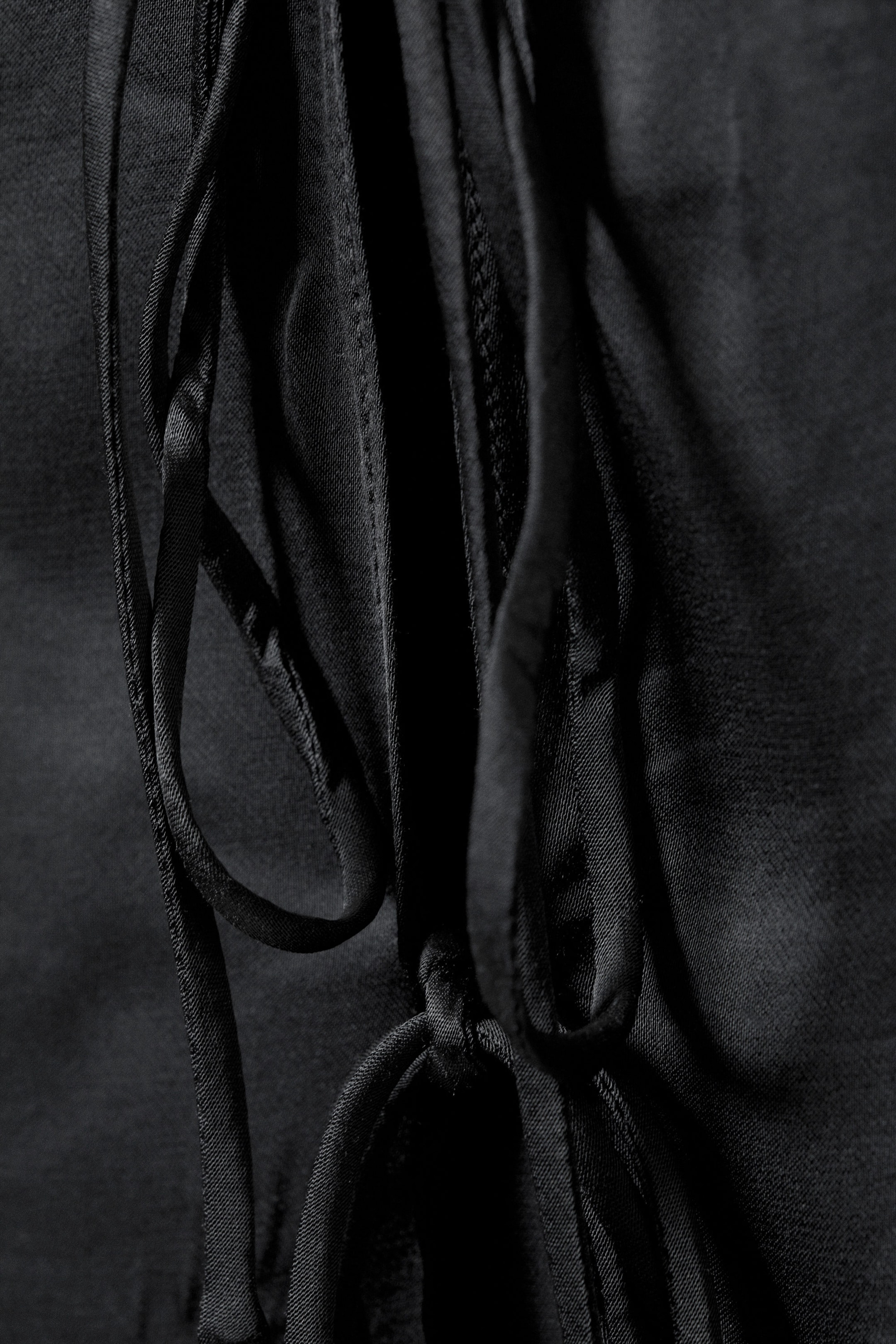 Dark Grey - Tie-Front Halterneck Top - 2