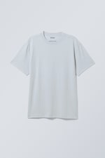 Ljus Dusty Blå - Oversized Heavyweight T-shirt - 0