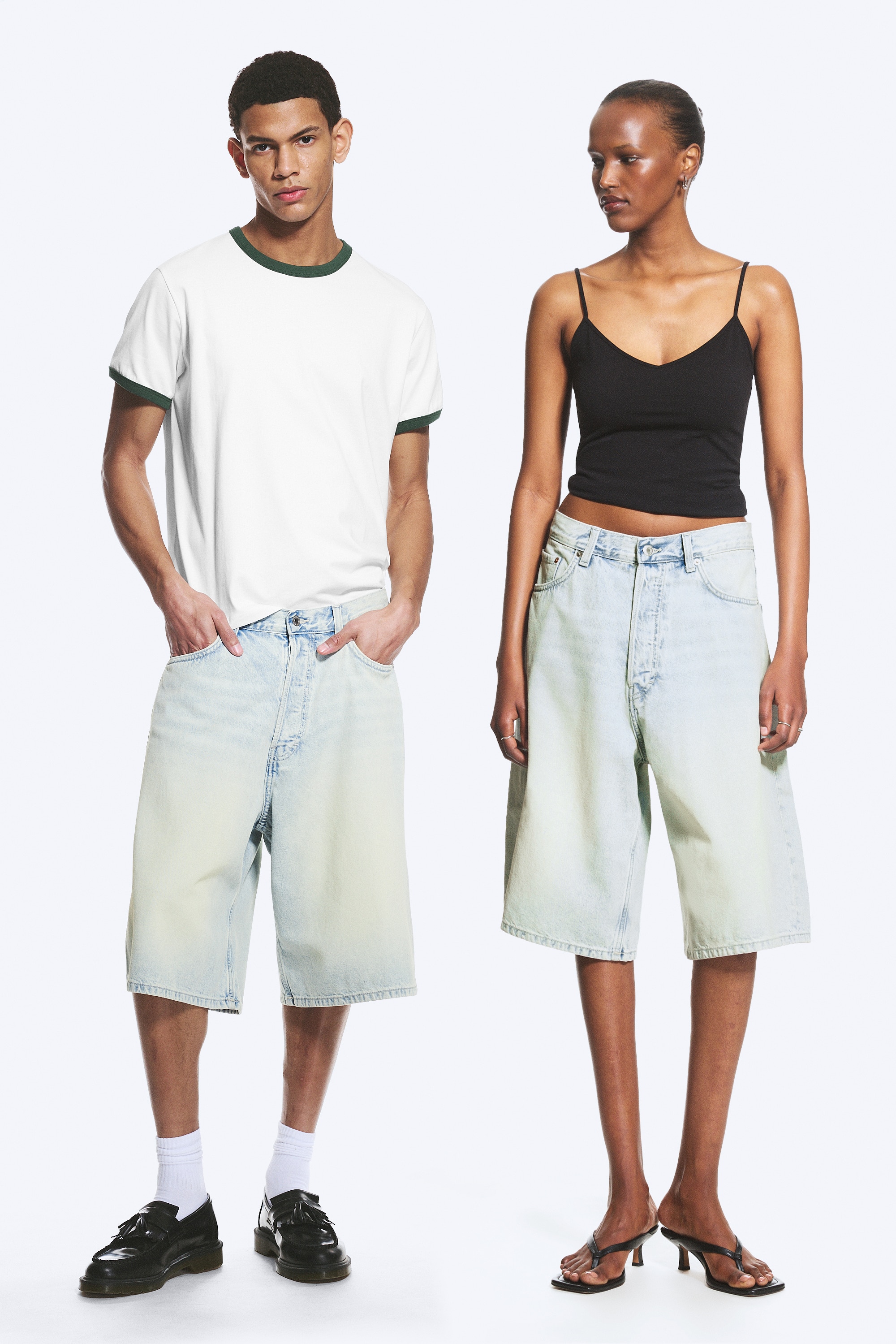 Shorts vaqueros Astro de tiro medio y ajuste holgado