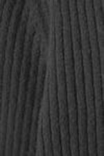 Dark Grey - Ofelia Rib Knit Zip Hoodie - 1