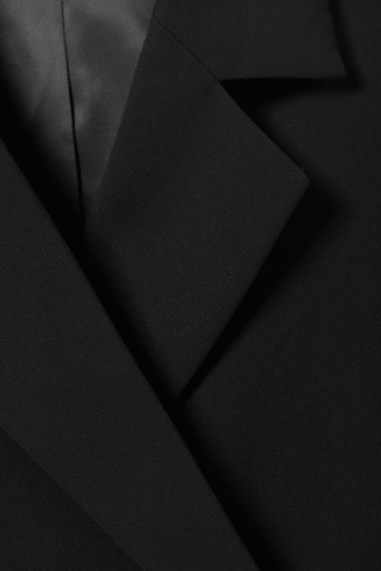 WSS Black Pinstriped Slim Fit Double-Breasted Blazer with Silver Metal Buttons –  - Middletown