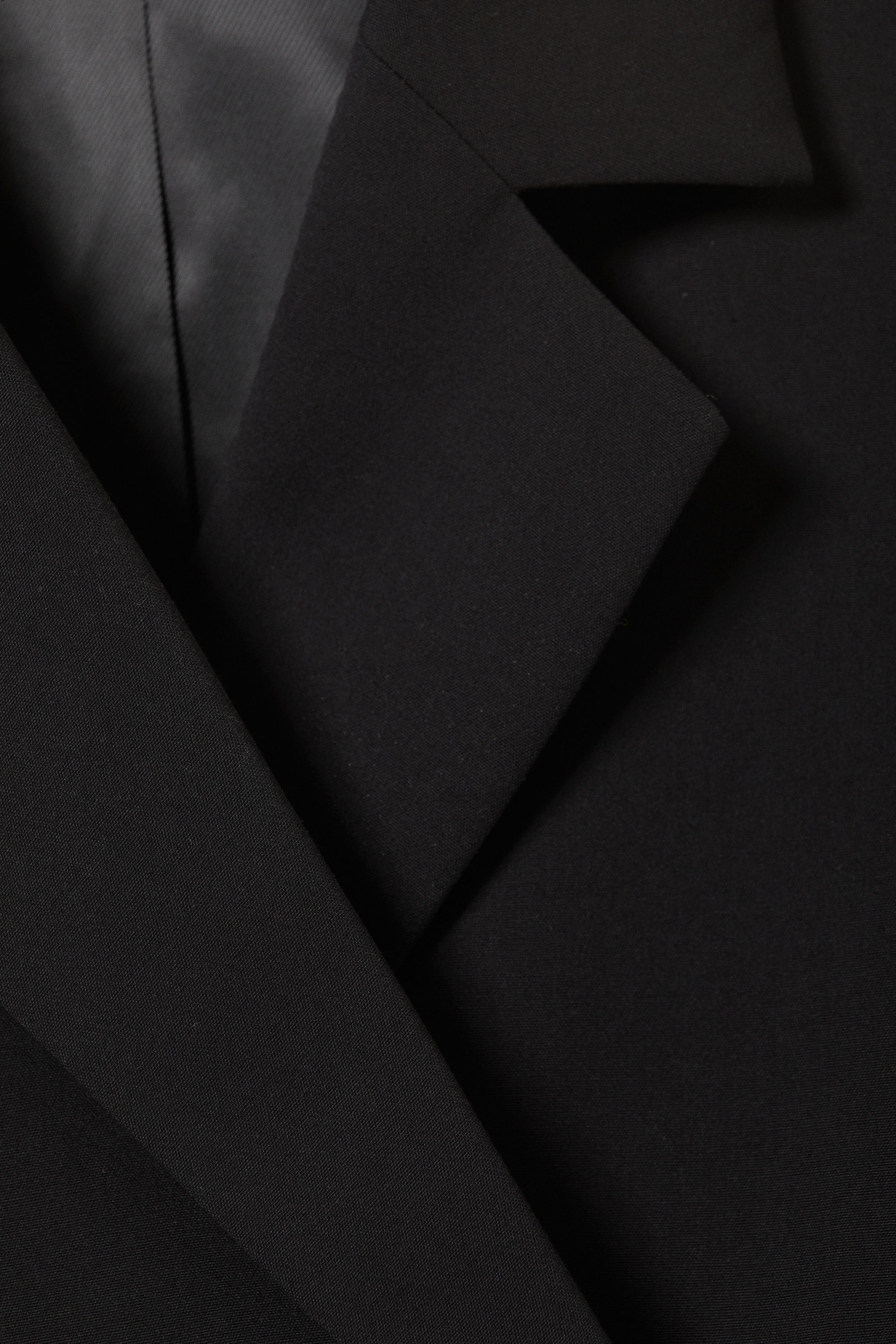 Black - Double-Breasted Suiting Blazer - 1