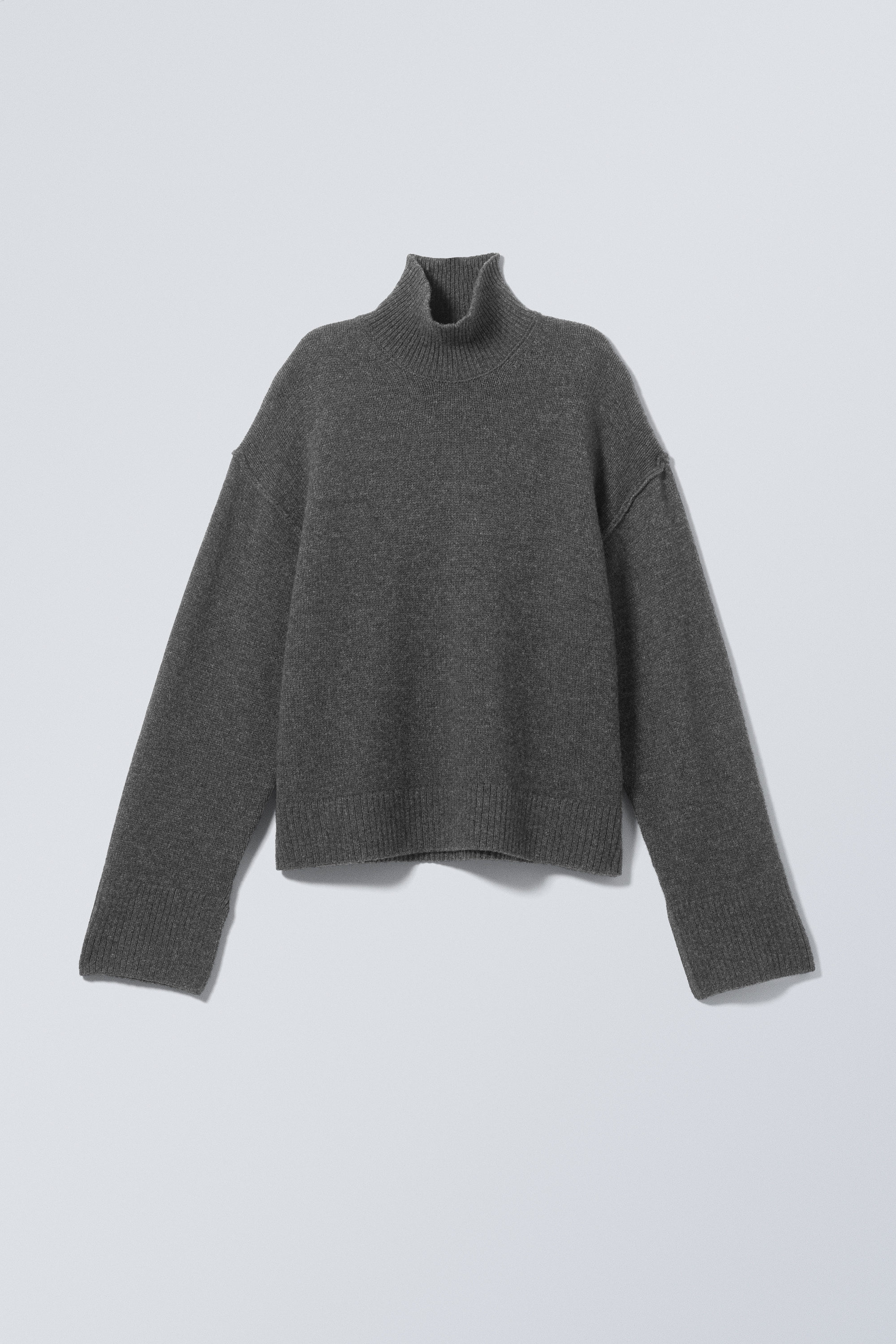 maggie wool turtleneck - Dark Grey | Weekday EU