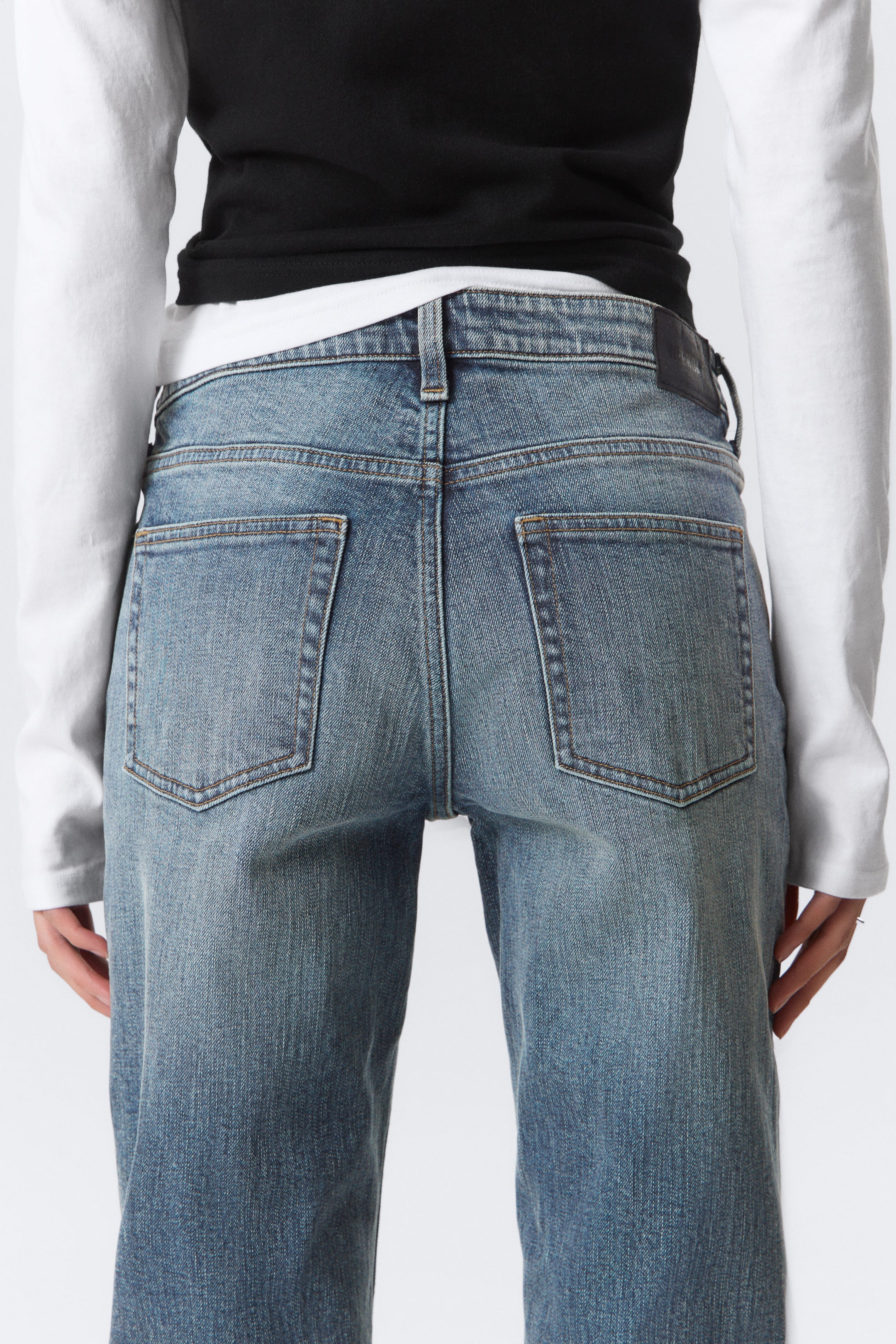 Thunder Blue - Dunkelblau - Tension Mid Rise Slim Bootcut Leg Jeans - 2