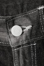Schwarzes Spray - Rad Super – Weite Jeans mit normaler Taille - 1