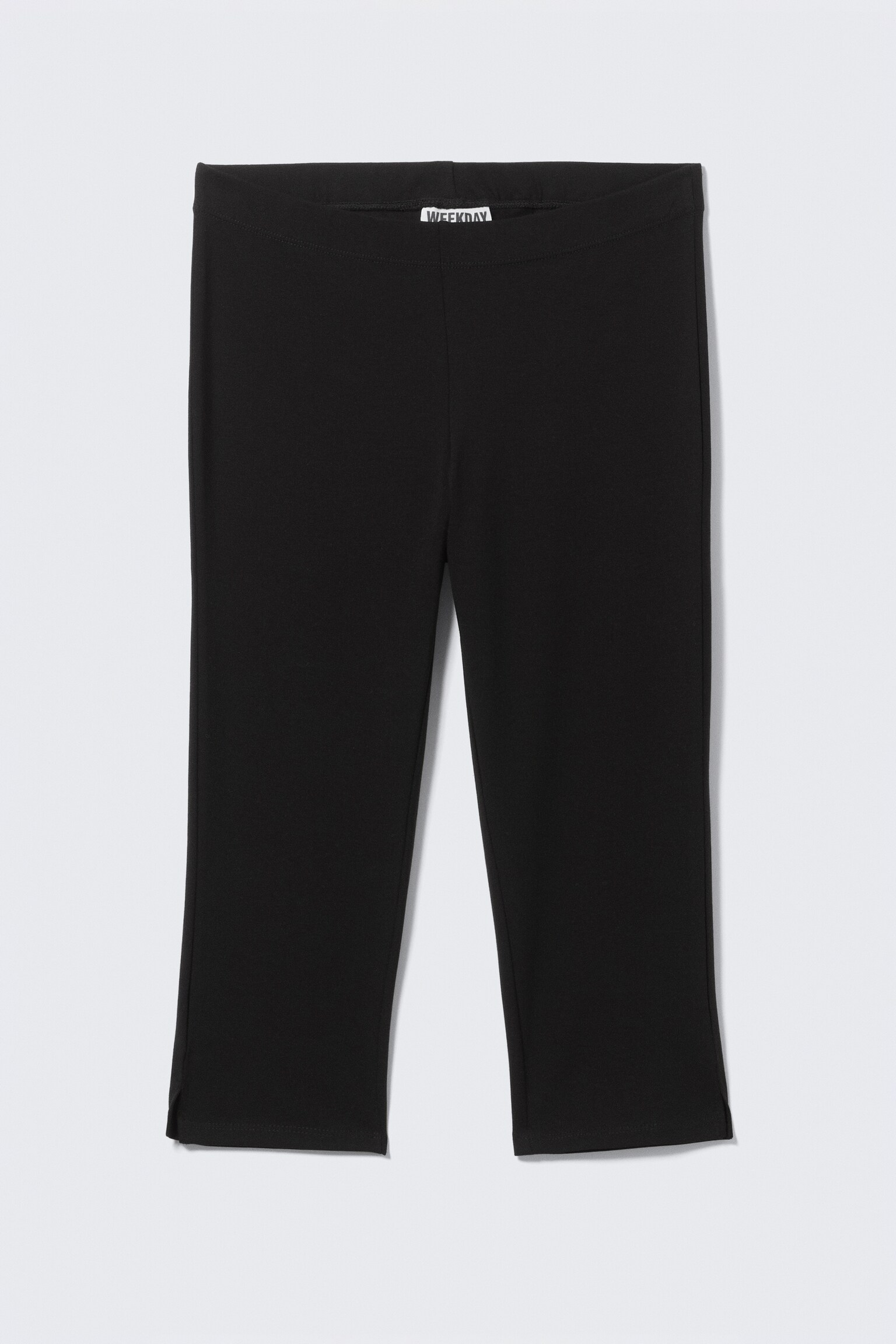 Caprihose mit mittlerer Bundhöhe - Schwarz