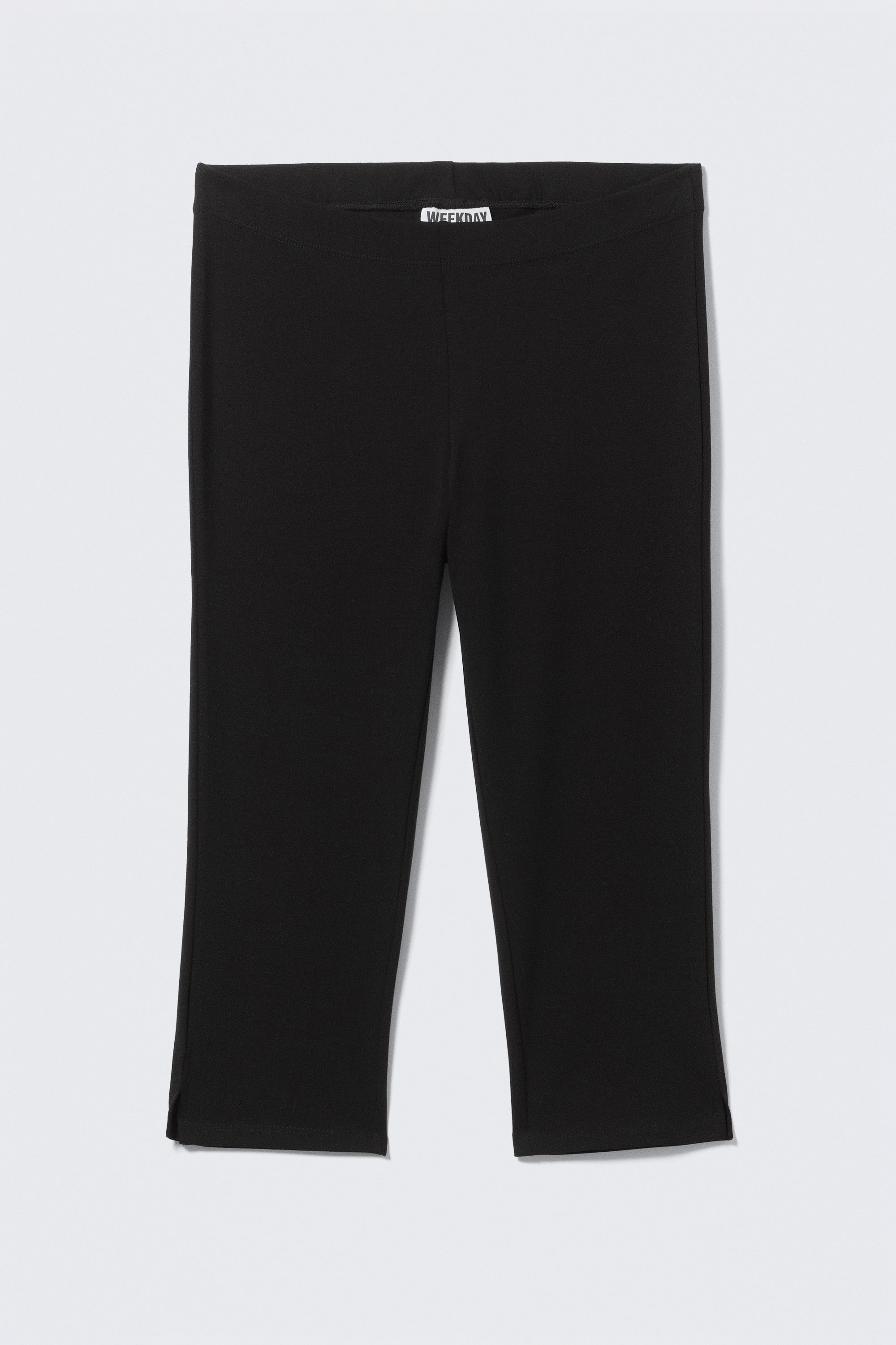 Black - Mid-Rise Capri Trousers - 3