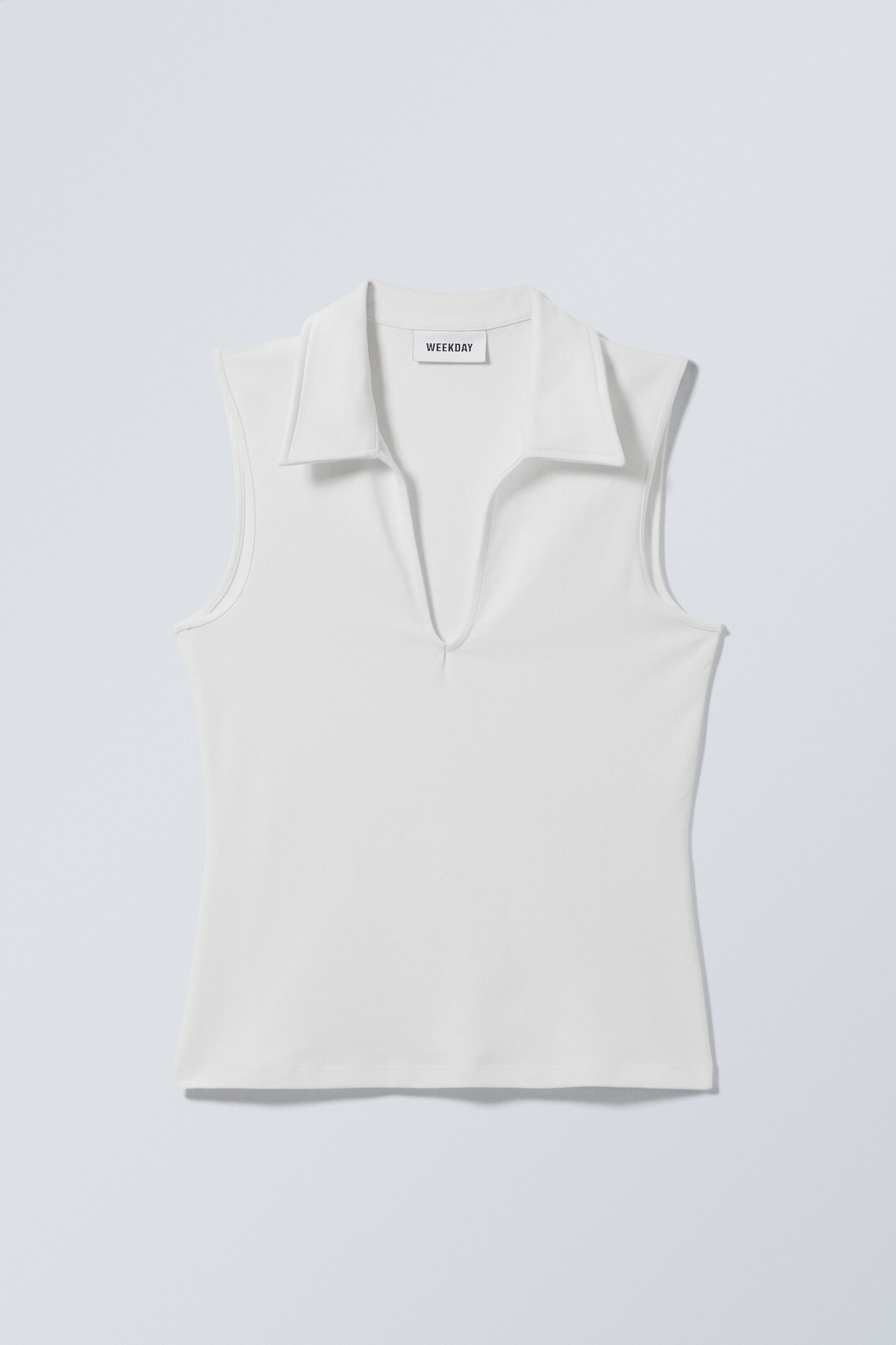 White - Phoebe Polo Top - 0
