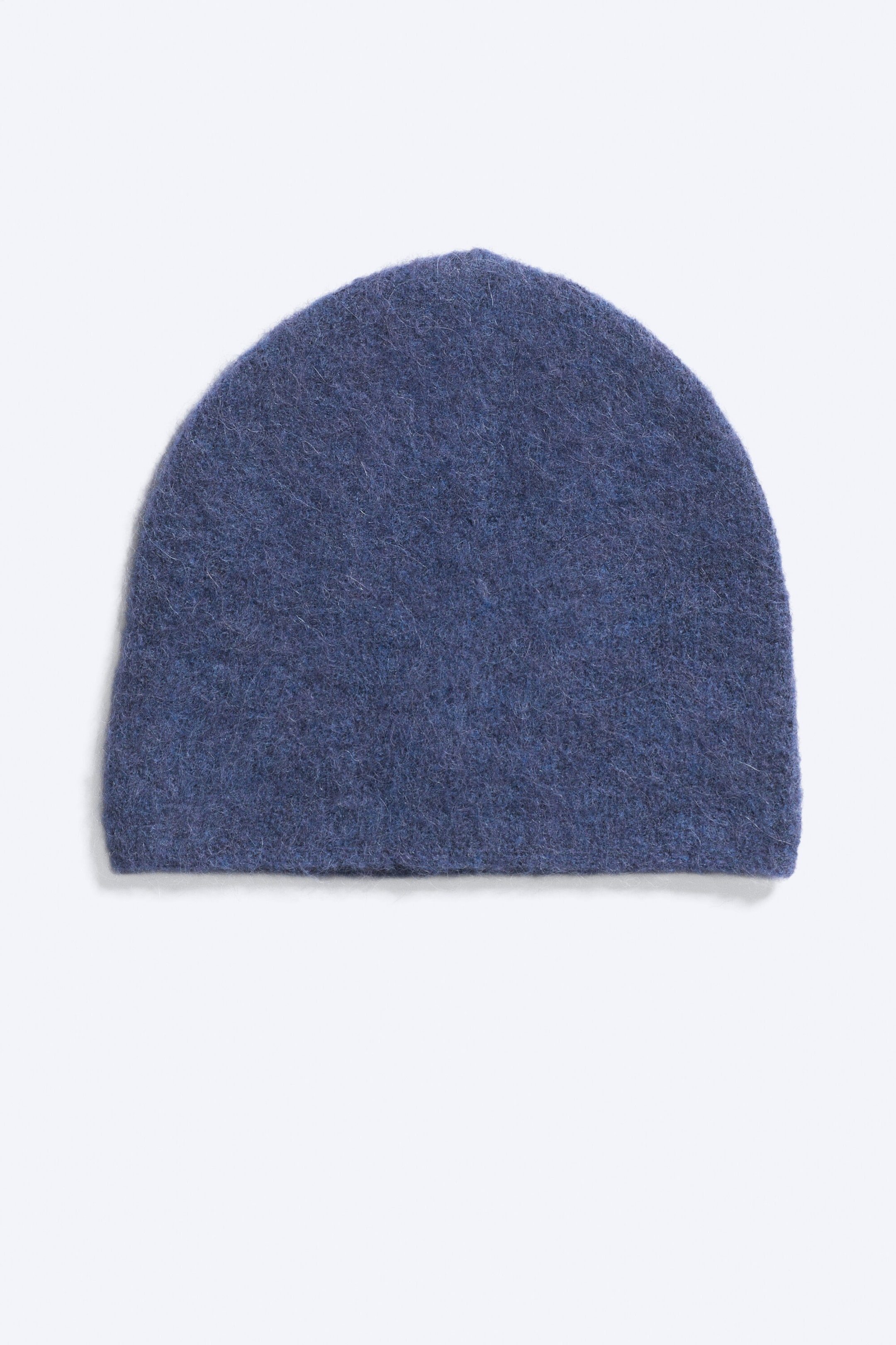 Blue - Hairy Alpaca-Blend Beanie