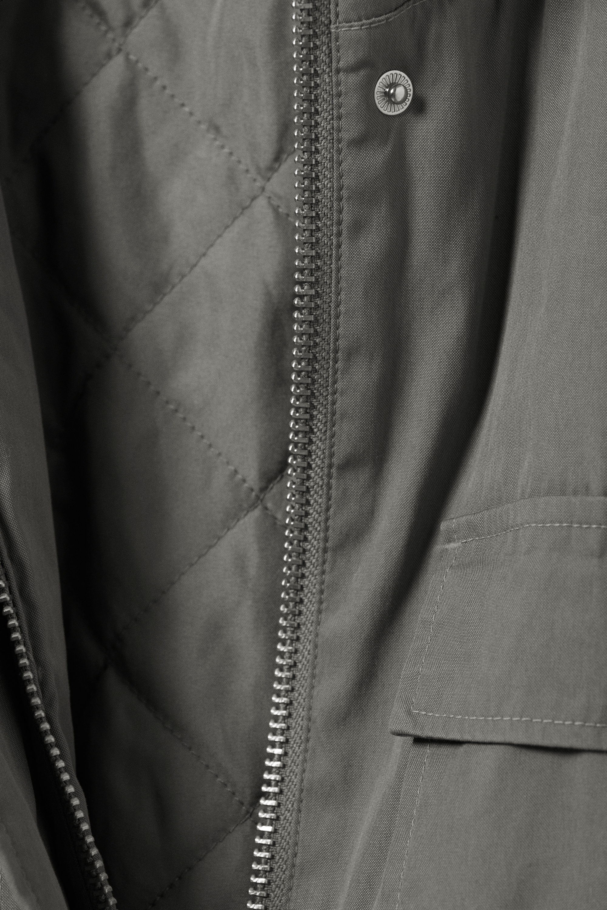 Grå - Relaxed Utility Jacket - 5