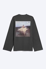 Dark Grey - Prince oversized long-sleeve tee - 1