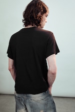 Noir - Couronne d'épines - T-shirt imprimé à manches courtes - 2