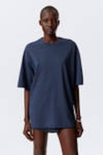 Dark Blue - Oversized T-shirt - 1