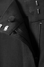 Dark Grey Melange - Low-Rise Loose Barrel Suiting Trousers - 7