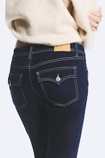 Blue Rinse – mørkeblå - Slim-fit jeans med lavt liv og utsvingte ben - 3