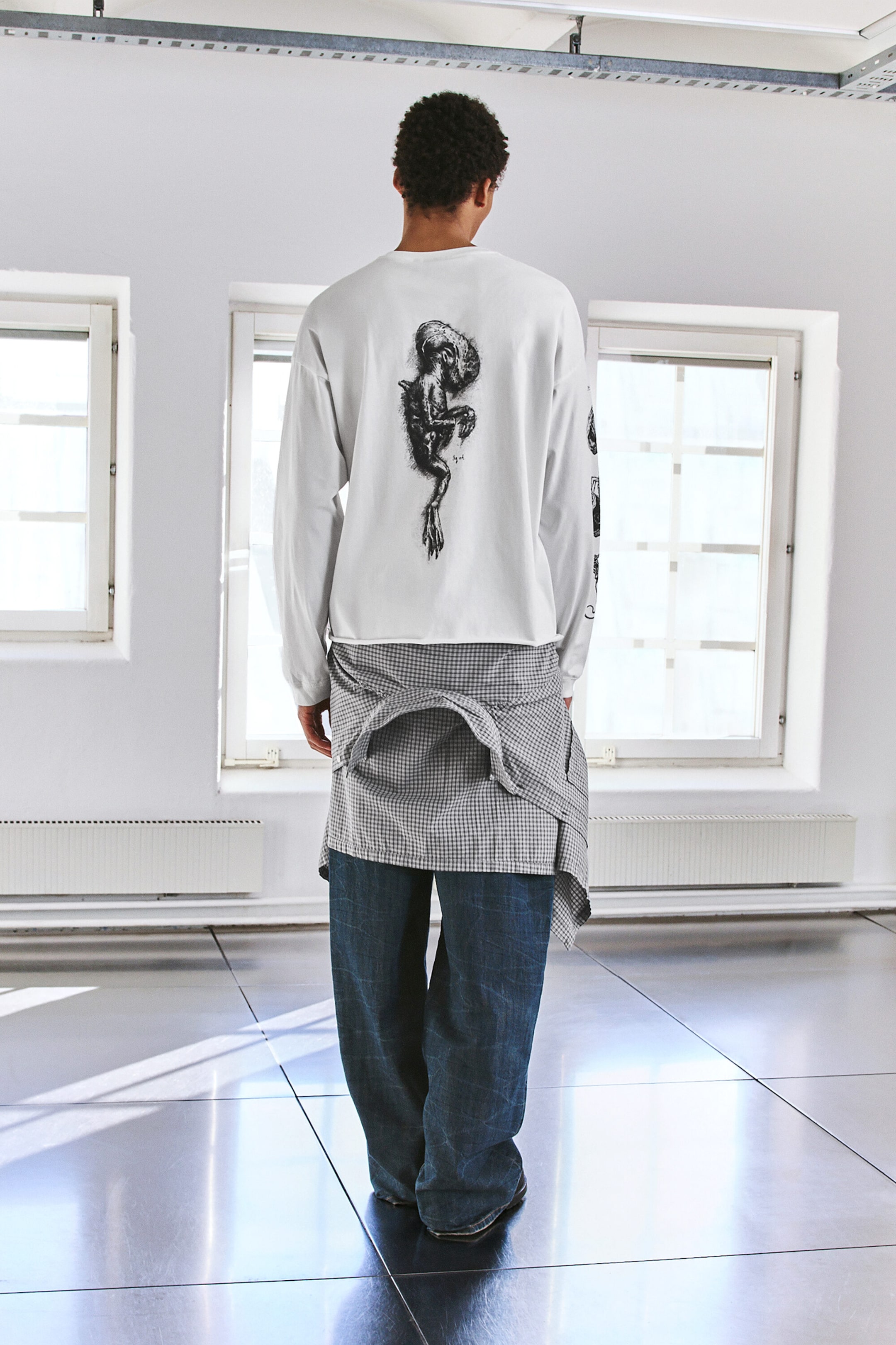 Off-white - Alien Loose-Fit Long-Sleeved T-shirt - 2