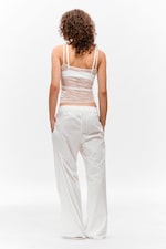 Wit - Kanten pyjama-camitop - 2