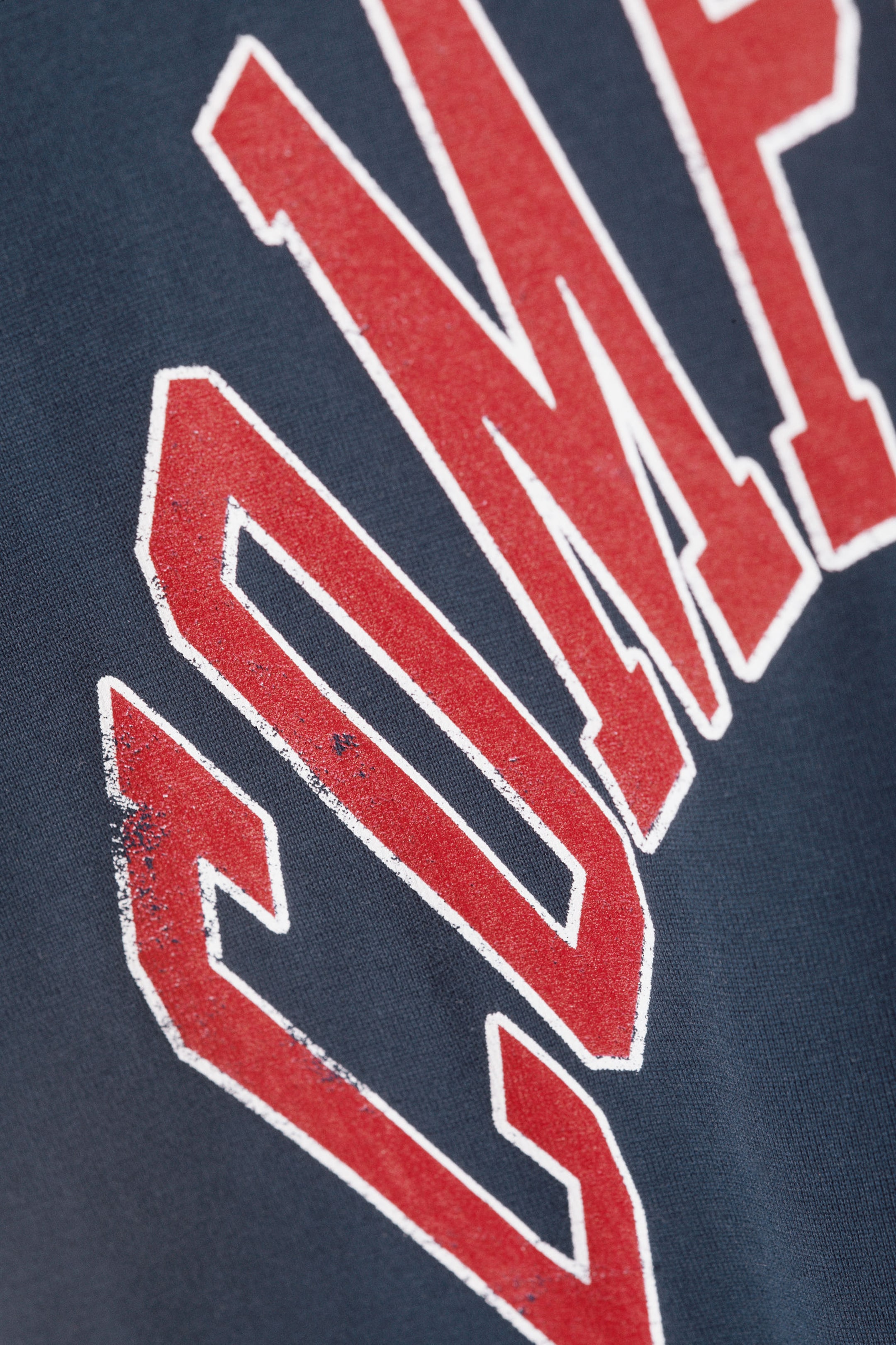 Dark Blue - Compassion - Great Boxy Printed Graphic Tee - 1