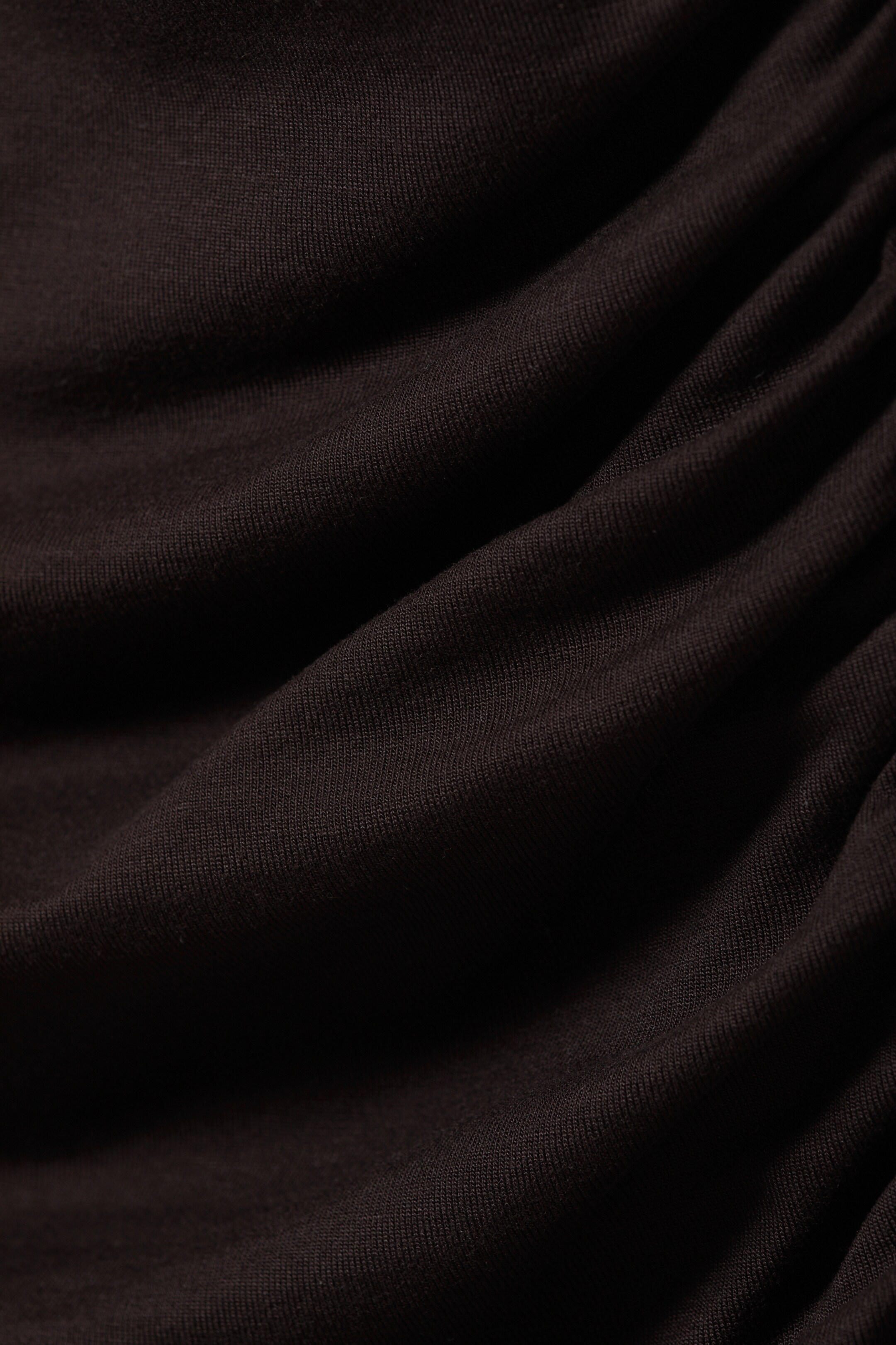 Visualizza immagine più grande: Maglia asimmetrica drappeggiata in lyocell - Marrone scuro - DONNA | H&M IT 6