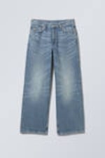 Blue Stream - Medium Blue - Dynasty Low Rise Loose Wide Leg Jeans - 5