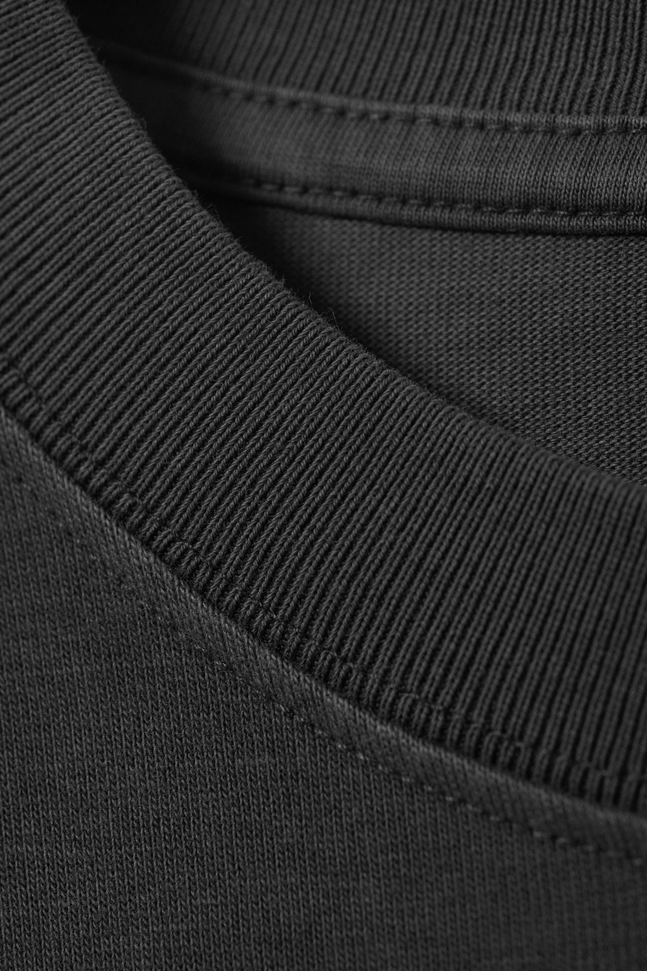 Dark Grey - Air Flame - Great Boxy Graphic Long Sleeve T-shirt - 4