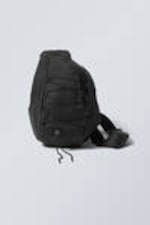 Black - Demi Lace Up Crossbody Bag - 0