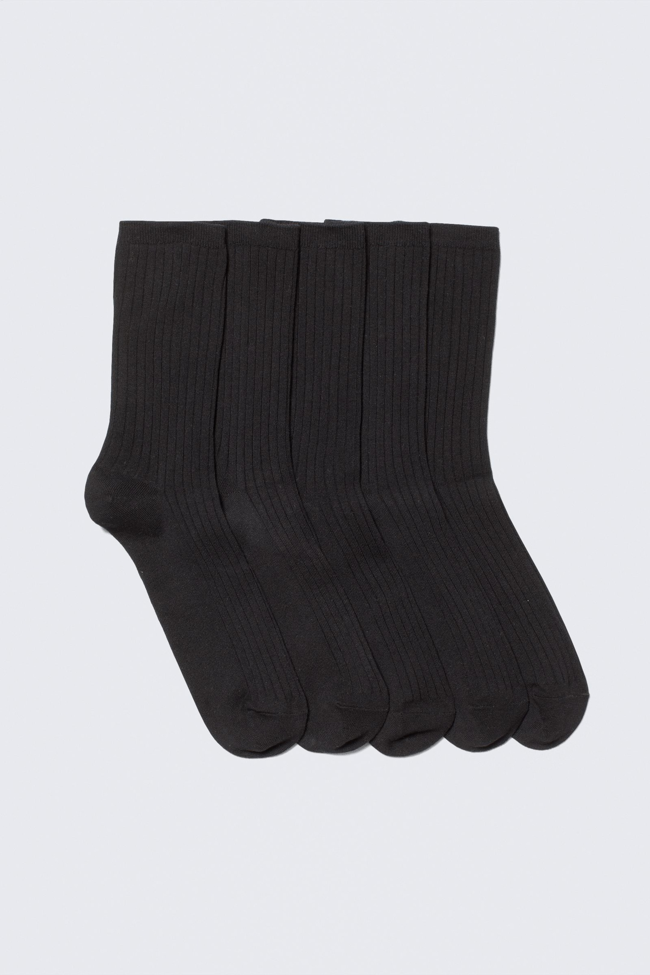 #272628 - 5er-Pack Rippensocken
