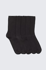 Noir - Lot de 5 paires de chaussettes côtelées - 0
