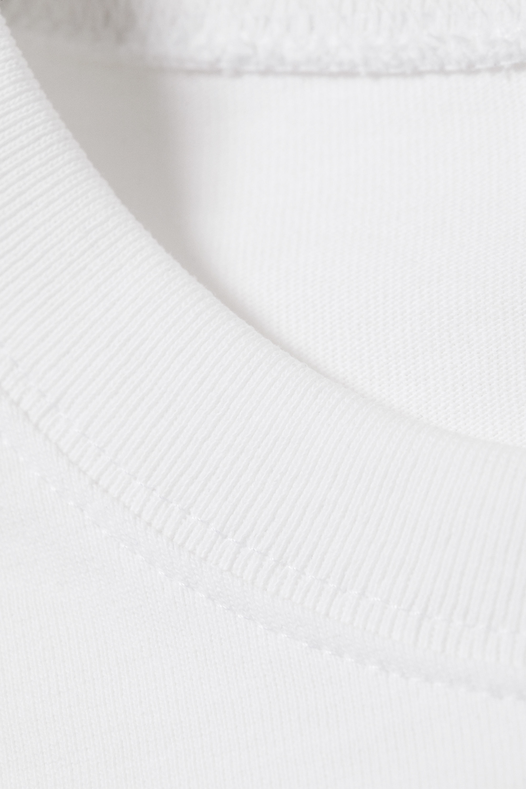 White - Oversized Short-Sleeved Cotton T-shirt - 2