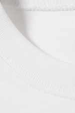 Blanc - T-shirt oversize en coton - 1