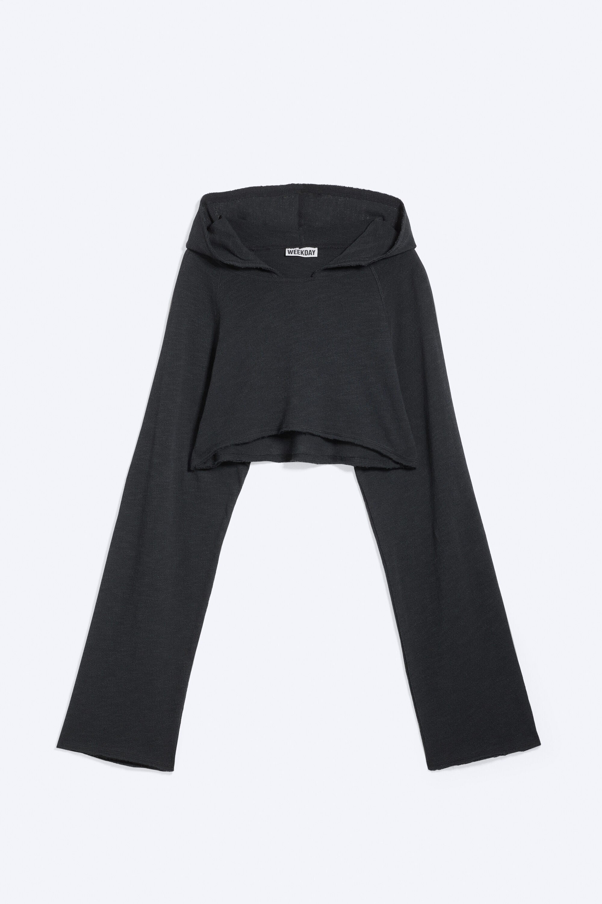 cropped hooded bolero - Dark Grey | Weekday WW