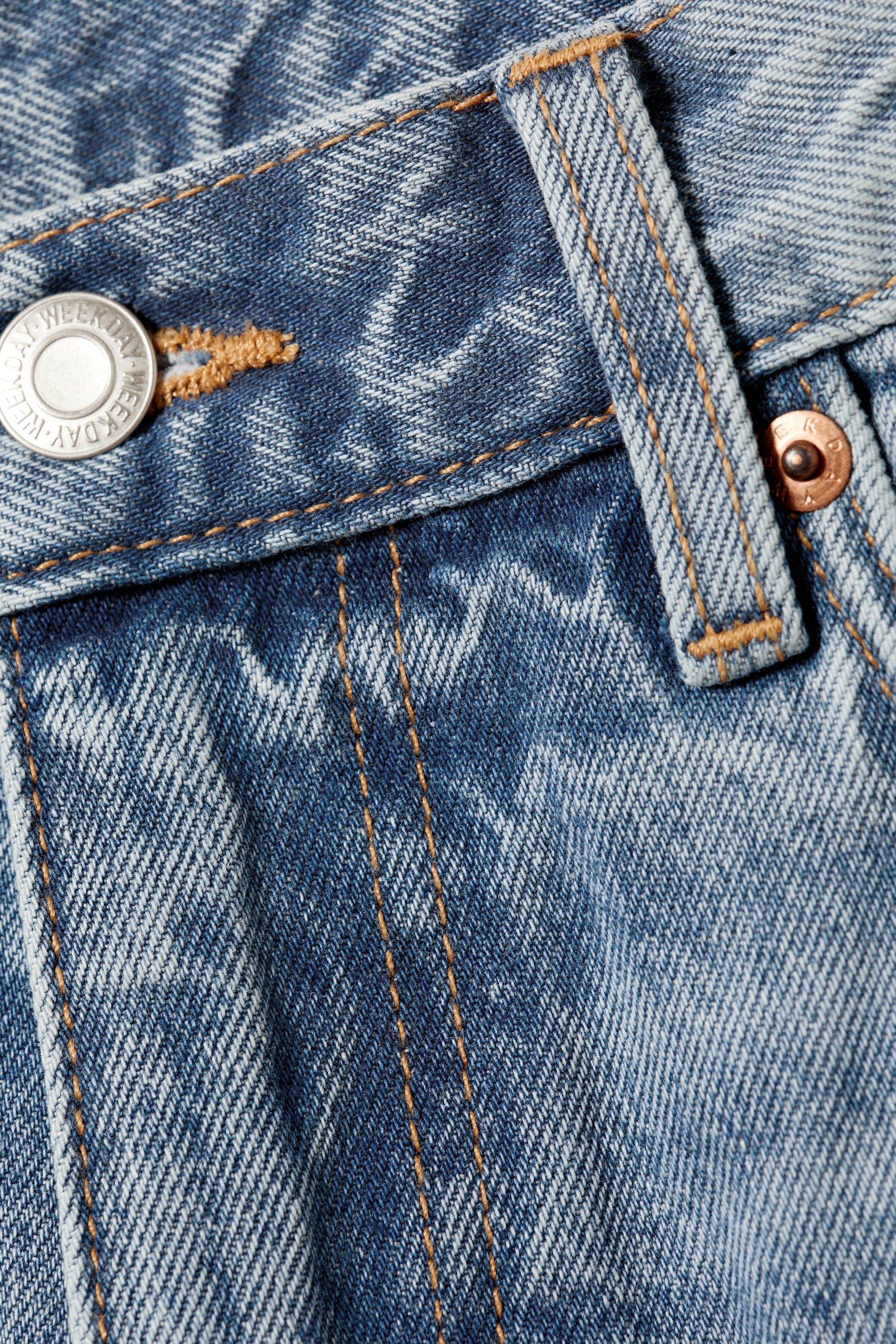 Blue Horses - Mellanblå - Solar Loose Wide Leg Unisex Jeans - 8