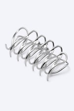Silver - Metal Hair Claw - 2