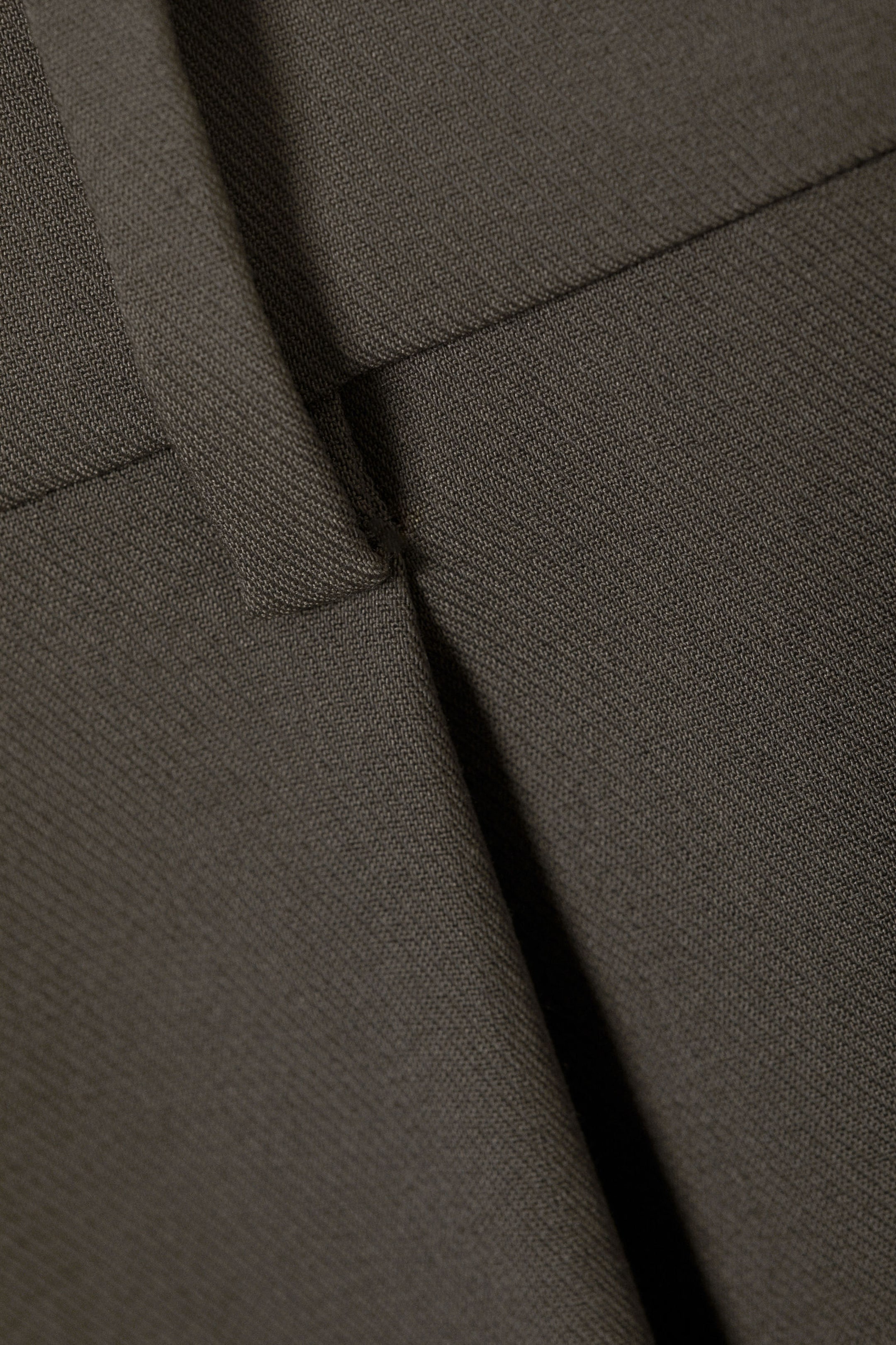 Dark Mole - Low Waist Wide Suiting Trousers - 4