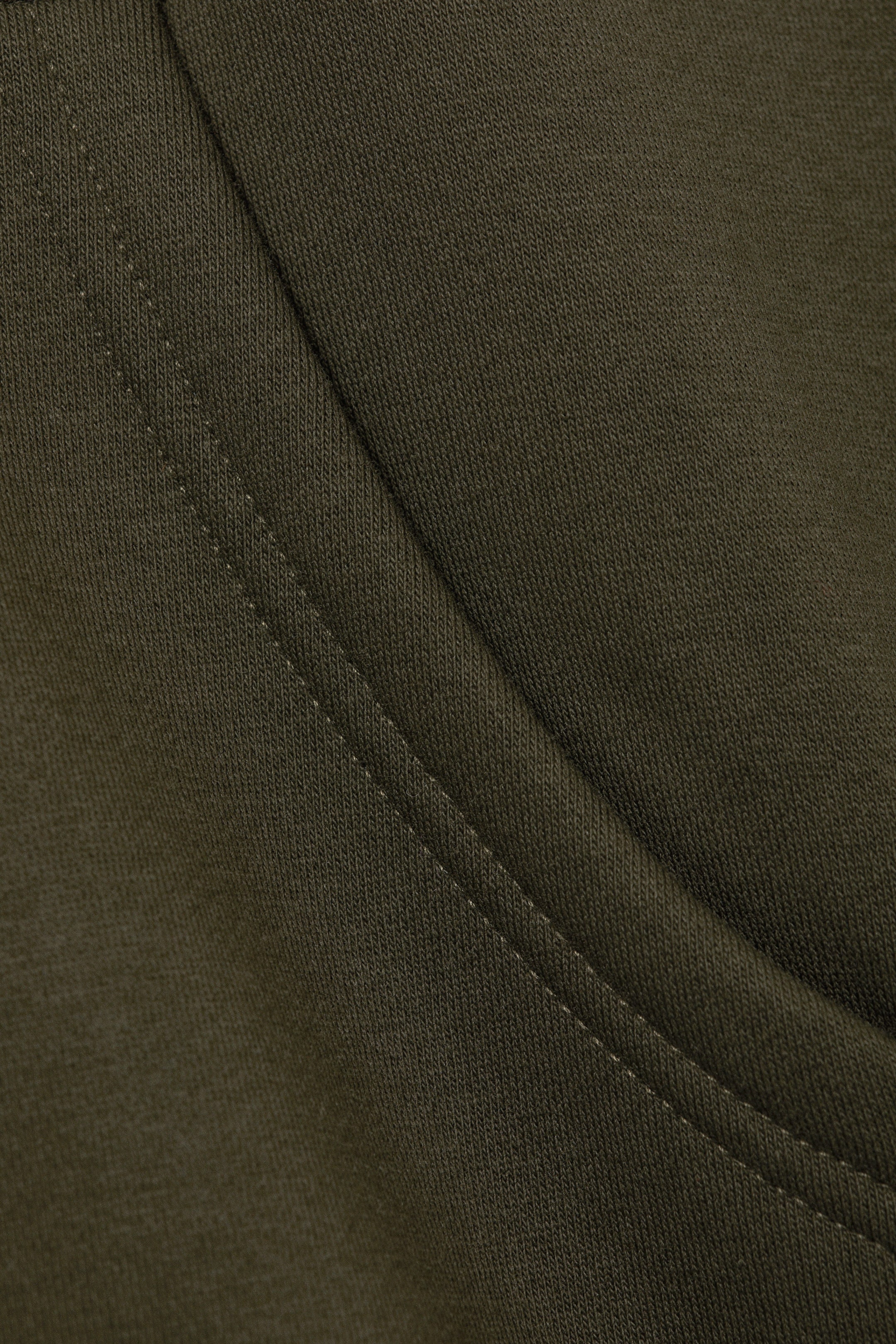 Mörkgrön - Ledig Raglan-Hoodie - 1