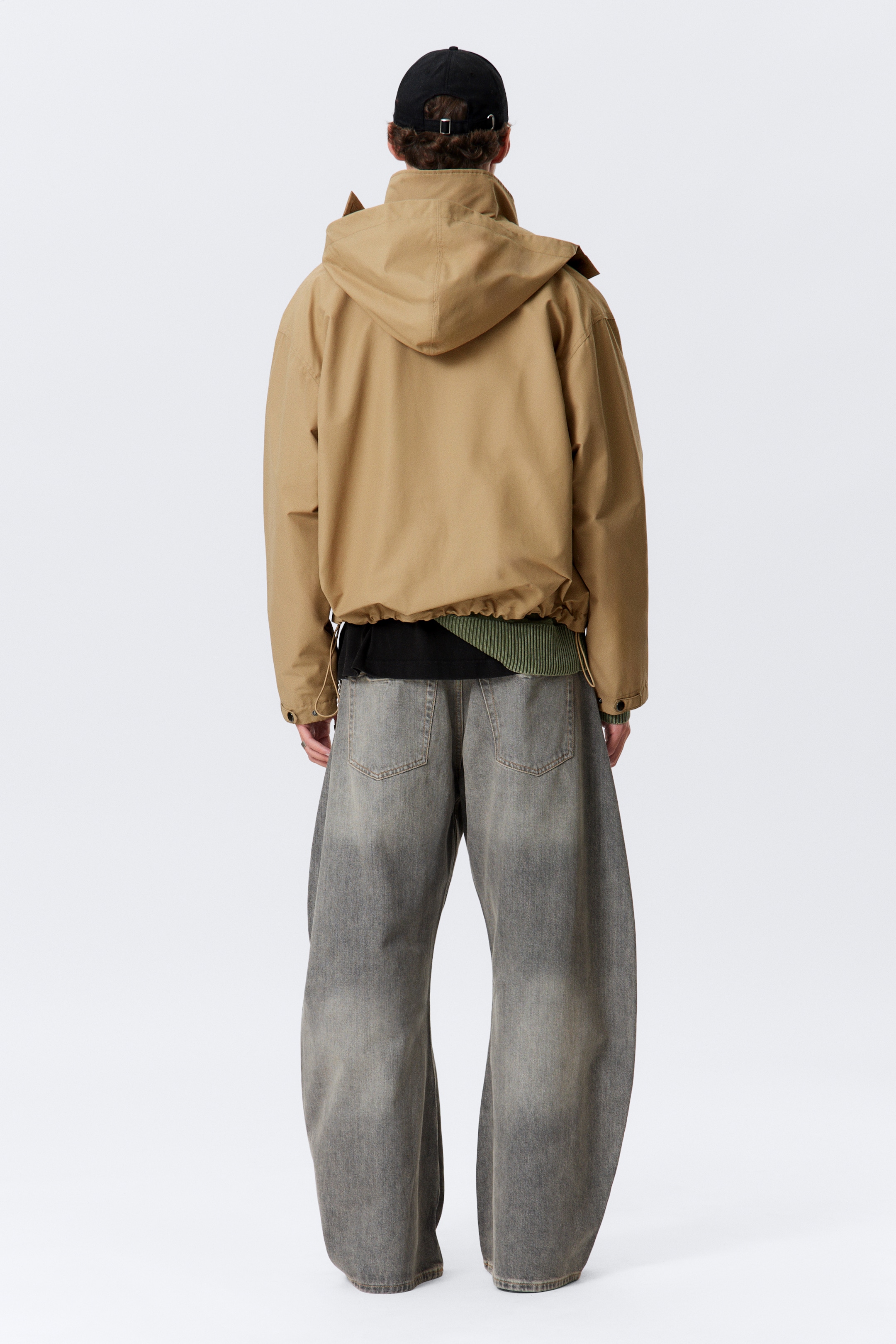 Se større billede: Hættejakke i relaxed fit - Mørk beige - HERRE | H&M DK 4