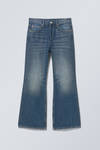 time loose bootcut leg jeans - Mine Blue - Medium Blue
