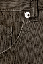 Dark Brown - Astro Mid Rise Loose Baggy Leg Structured Trousers - 5