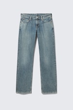 Second Blue – Medium Blue - Arrow Low Rise Regular Straight Leg Jeans - 5