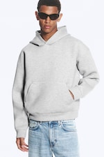 Hellgrau meliert - Simon – Scuba-Hoodie - 0